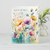 水彩野花|ハッピーマザーの日 シーズンカード (スタンド正面)