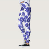 水彩野花:植物壁紙 レギンス (左)