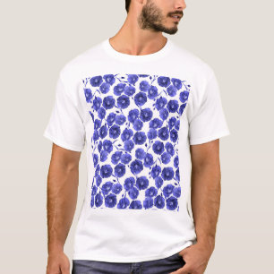 水彩野花：植物壁紙 Tシャツ