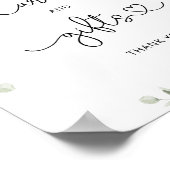 水彩野草のカードとギフトポスター ポスター (角)