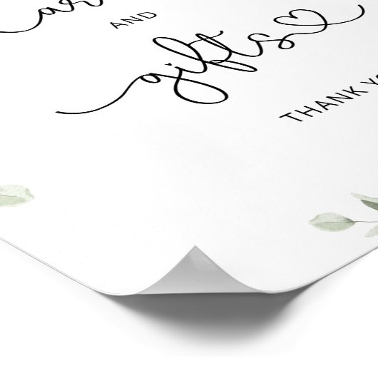 水彩野草のカードとギフトポスター ポスター (角)