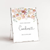 水彩野草はキャンディーの投稿の数を推測する ポスター