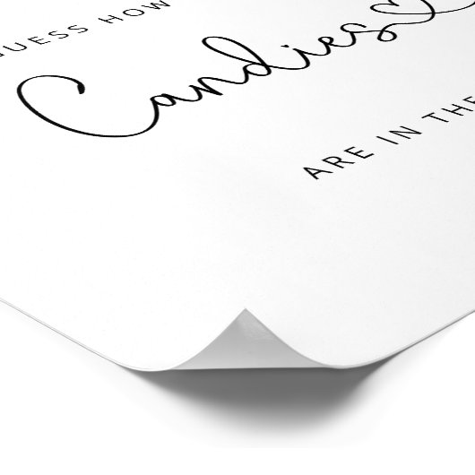 水彩野草はキャンディーの投稿の数を推測する ポスター (角)