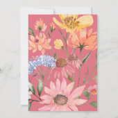 水彩野草フローラリースバプテスマ 招待状 (裏面)