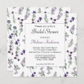 水彩野草ラベンダーブライダルシャワー (正面/裏面)