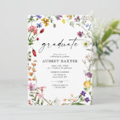 水彩野草卒業パーティー 招待状 (スタンド正面)