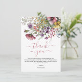 水彩野草卒業 サンキューカード (スタンド正面)