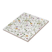 水彩野草園花模様 タイル (側面)