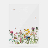 水彩野草園&昆虫結婚ズ アクリルサイン (正面)