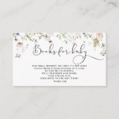 水彩野草本ベビーチケット エンクロージャーカード (正面)