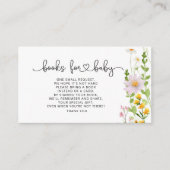 水彩野草本ベビーチケット エンクロージャーカード (正面)