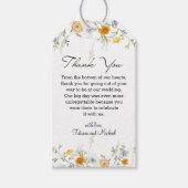 水彩野草植物体結婚の感謝していお前 ギフトタグ (正面)
