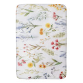 水彩野草植物学 バスマット (正面縦)