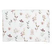 水彩野草植物性フローラ 枕カバー (正面)