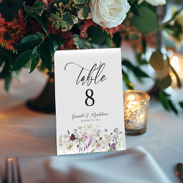 水彩野草結婚の表番号