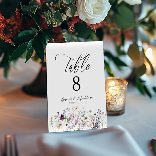 水彩野草結婚の表番号