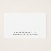 水彩野草耳飾りジュエリー表示カード (裏面)