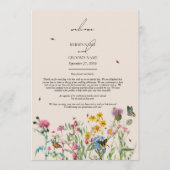 水彩野草花の結婚旅程プログラム プログラム (正面)