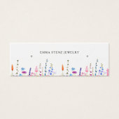 水彩野草花イヤリングフープスタッドミニカード (正面)