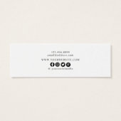 水彩野草花イヤリングフープスタッドミニカード (裏面)