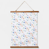 水彩野草花オリジナル芸術 吊り下げ型タペストリー (正面)