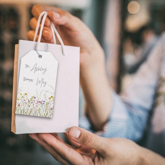 水彩野草花ギフトラベル ギフトタグ