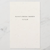 水彩野草花ブライダルシャワーゲーム (裏面)