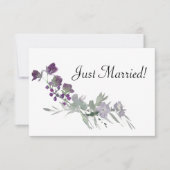 水彩野草花ラベンダーたった今結婚しました (正面)