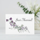 水彩野草花ラベンダーたった今結婚しました (スタンド正面)