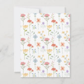 水彩野草花柄 ノートカード (裏面)