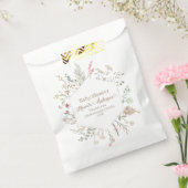 水彩野草花赤ちゃんシャワー フェイバーバッグ (封をした状態)