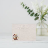 水彩野草茶パーティーアドバイスカード エンクロージャーカード (スタンド正面)