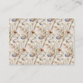 水彩野草茶パーティーアドバイスカード エンクロージャーカード (裏面)