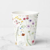 水彩野草草地紙カップ 紙コップ (裏面)