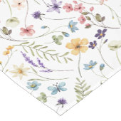 水彩野草蝶の模様 ショートテーブルランナー (コーナー)