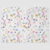 水彩野草蝶の模様 薄葉紙 (正面)