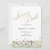 水彩野草蝶 セーブザデート (正面)