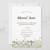 水彩野草蝶 招待状 (正面)