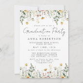 水彩野草野田卒業パーティー 招待状 (正面)