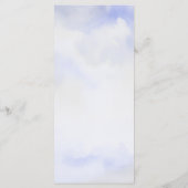 水彩野草雲のメ結婚ニュー メニュー (裏面)