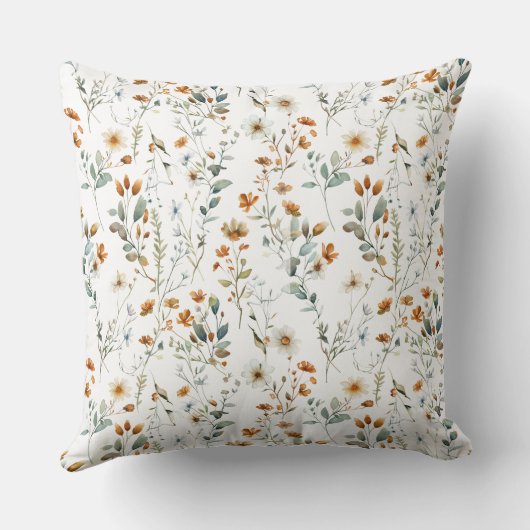 水彩野草 クッション (裏面)