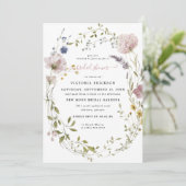 水彩野草 |フローラブライダルシャワー 招待状 (スタンド正面)