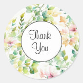 水彩野草 ラウンドシール (正面)