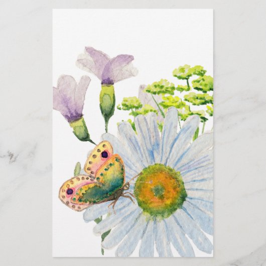 水彩野草 便箋 (裏面)