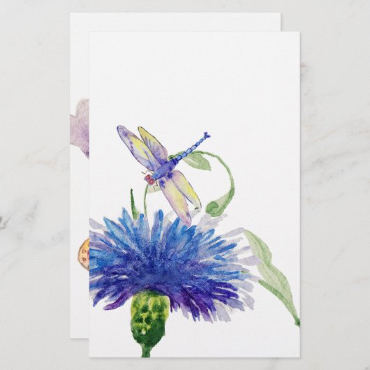 水彩野草 便箋 (正面/裏面)