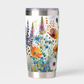 水彩野草 保温保冷タンブラー (背面)