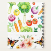 水彩野菜の花パーソナルガーデンプラン プランナー手帳 (裏面)