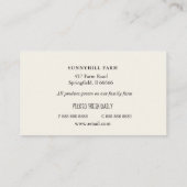 水彩野菜オンオフホワイト名刺 名刺 (裏面)