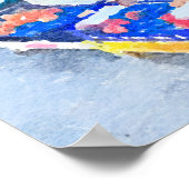 水彩野菜カラフル店 ポスター (角)