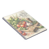 水彩野菜ブライダルシャワーカスタム ノートブック (右側)